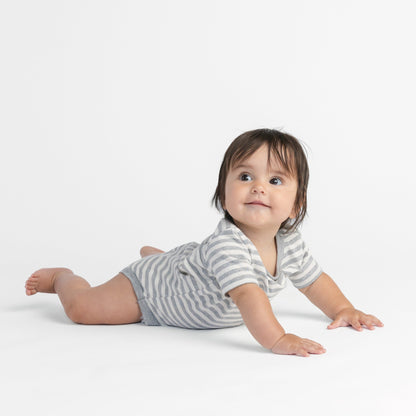 Organic Cotton Baby Bodysuit – Cloud Short Sleeve Collection