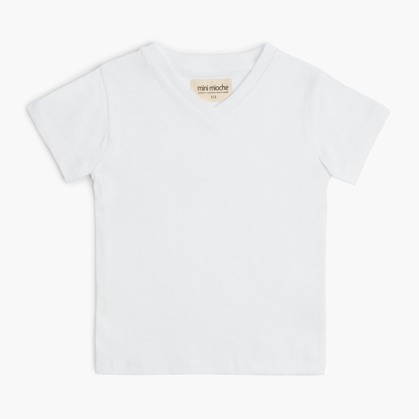 Organic Cotton V-Neck Tee – Cloud Collection