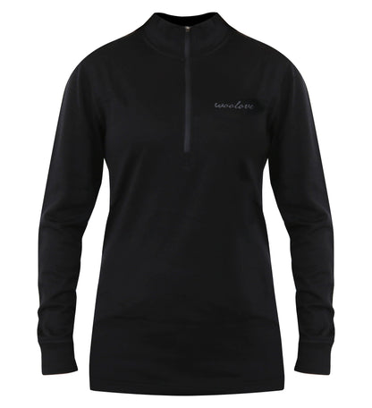 Women’s Merino Wool 1/4 Zip Pullover – 190 GSM Lightweight Layer